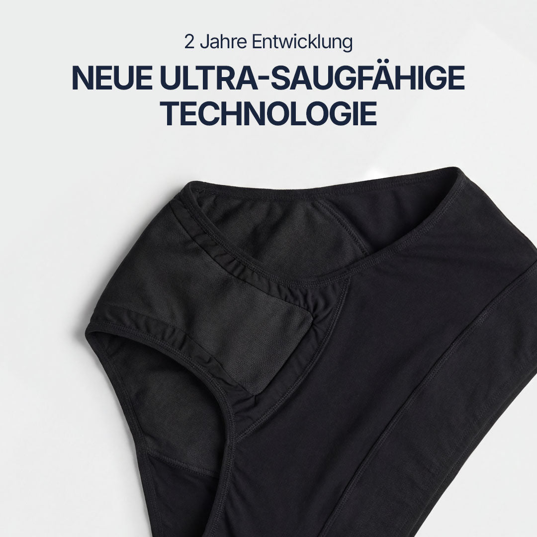 Waschbarer Inkontinenz-Slip für Damen Mit Spitzenbund