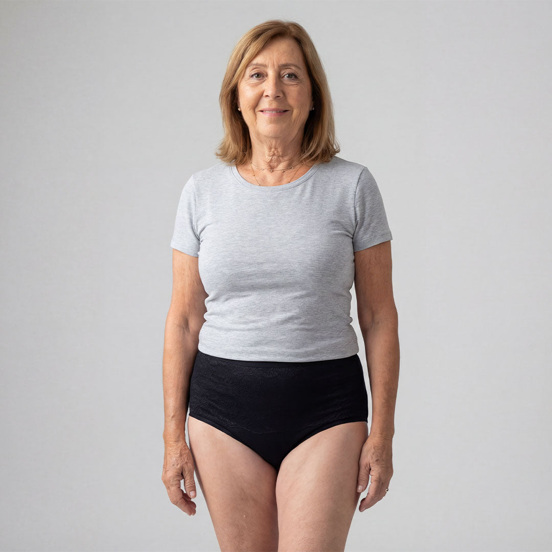 3er-Set Ultra-absorbierende schwarze Inkontinenz-Slips – diskreter Schnitt für den Alltag bei Blasenschwäche – Orykas