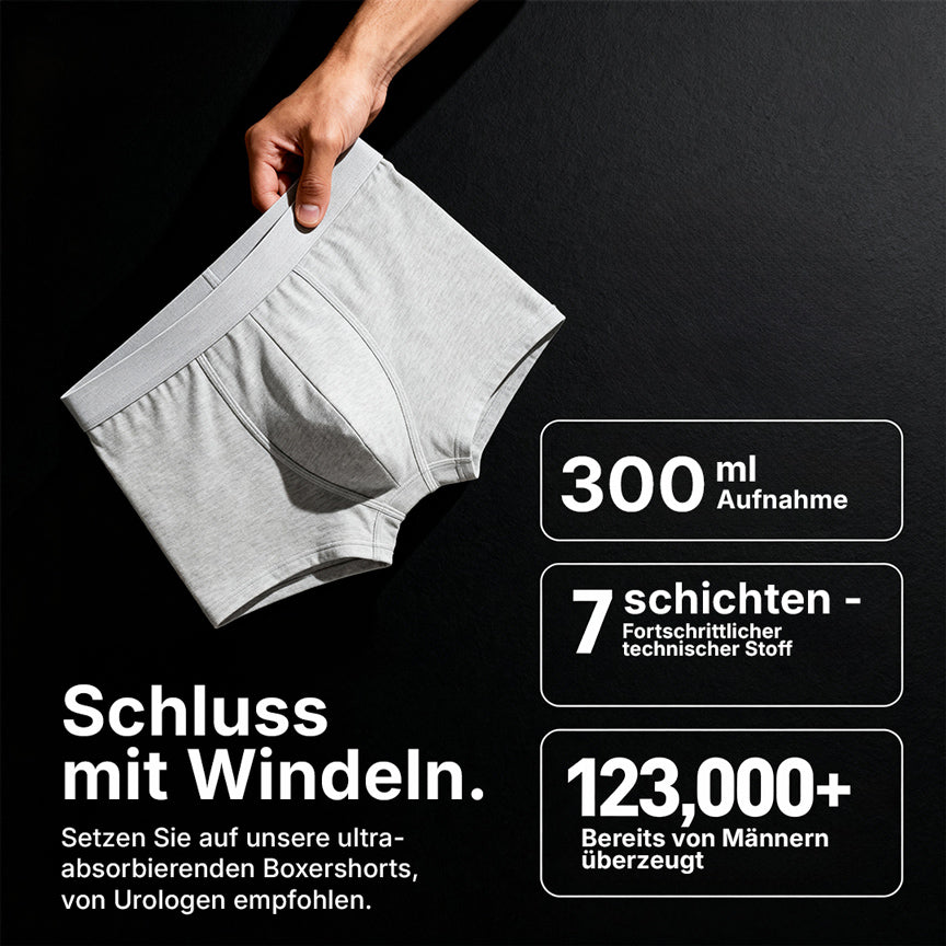Boxershorts mit Ultra-starkem Auslaufschutz