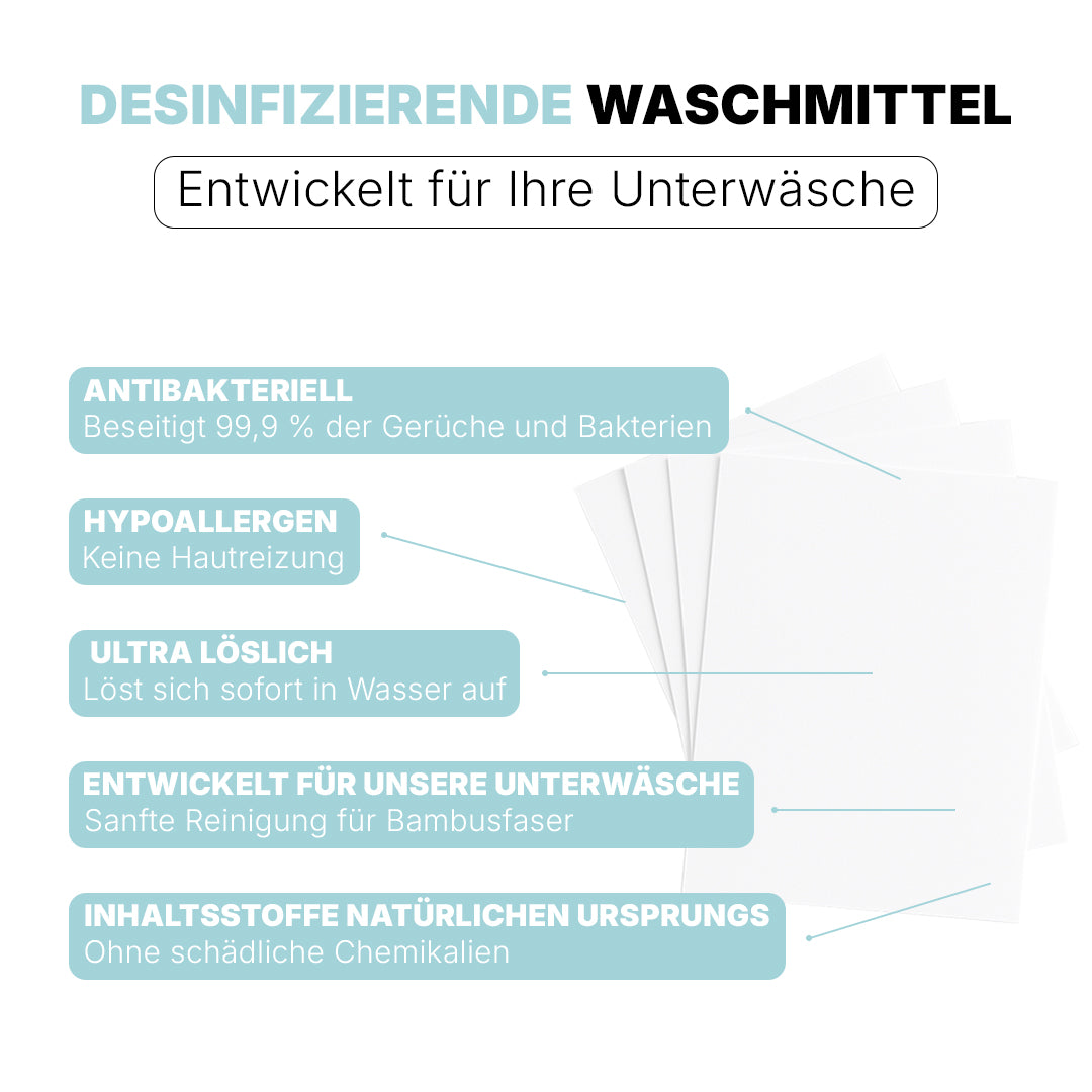 Antibakterielle Waschblätter