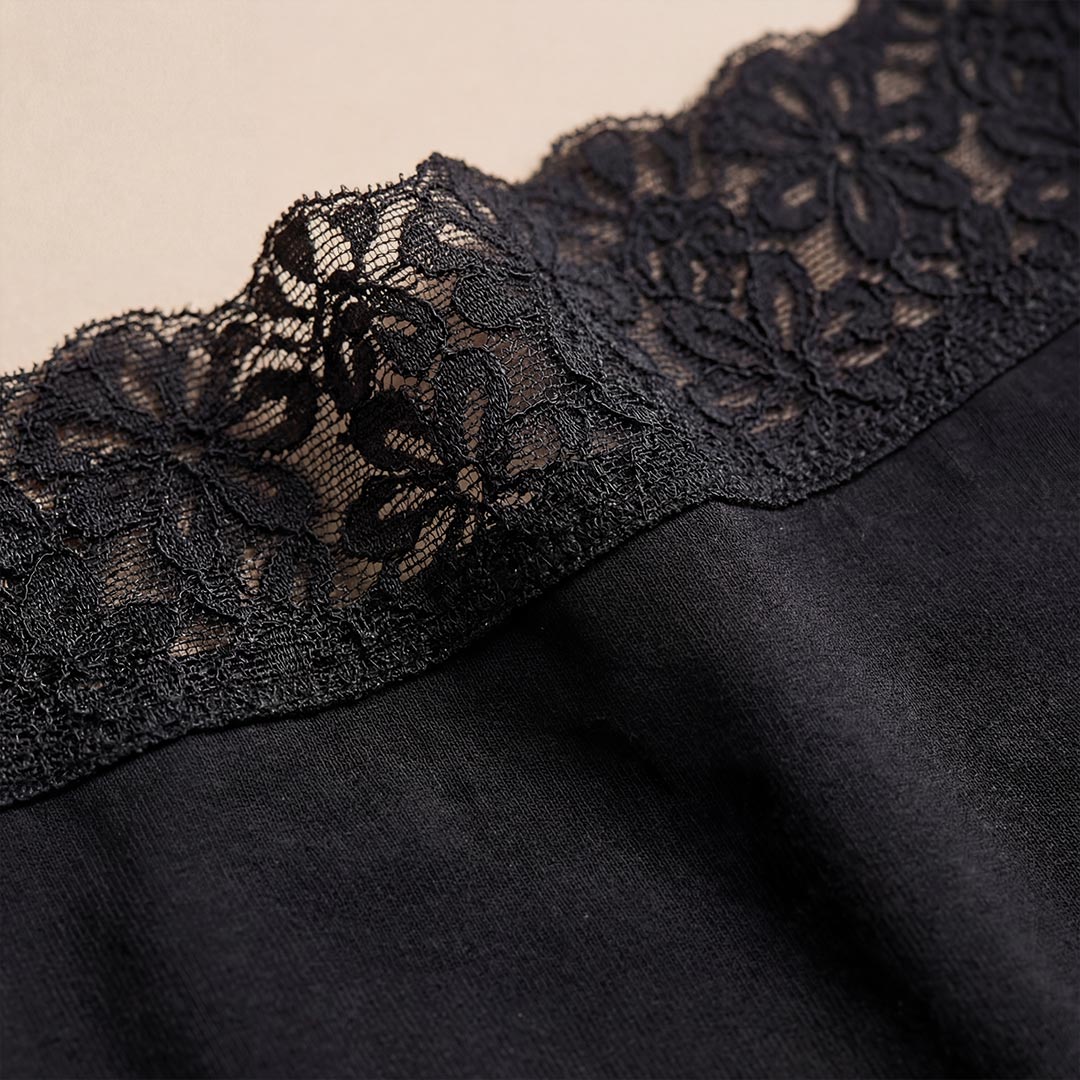 Waschbarer Inkontinenz-Slip für Damen Mit Spitzenbund