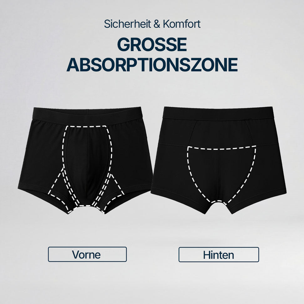3er-Pack ultra-absorbierende Boxershorts in 3 Farben – diskreter Schnitt für den Alltag bei Blasenschwäche – Orykas