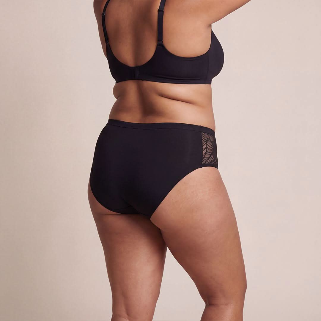 Waschbarer Inkontinenz-Slip für Damen Mit Seitlicher Spitze
