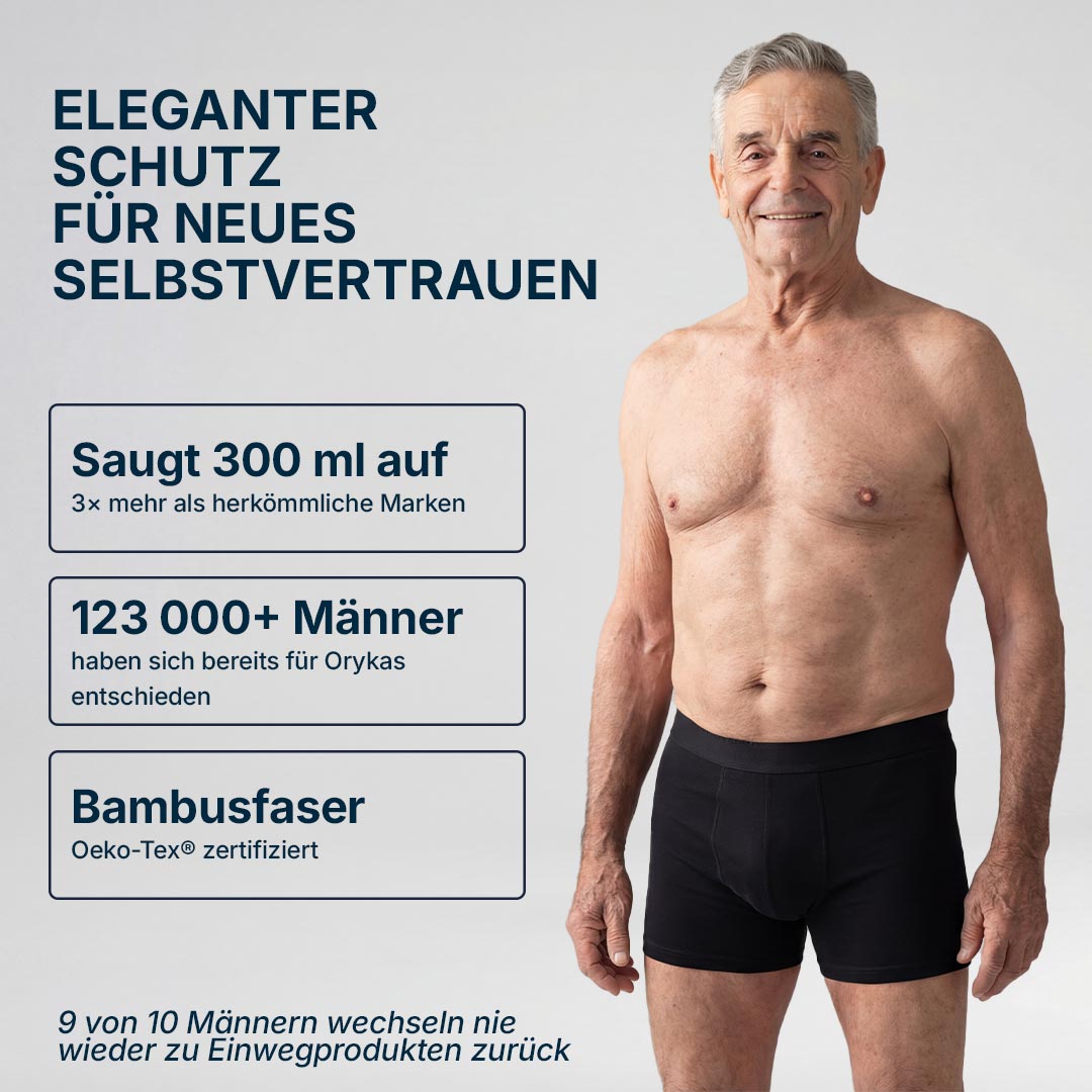 Boxershorts mit Ultra-starkem Auslaufschutz