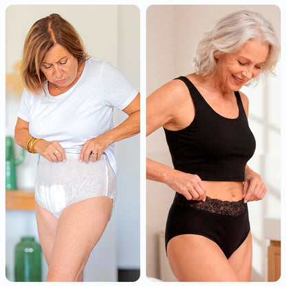 Saugfähige Inkontinenz-Unterhosen aus Spitze