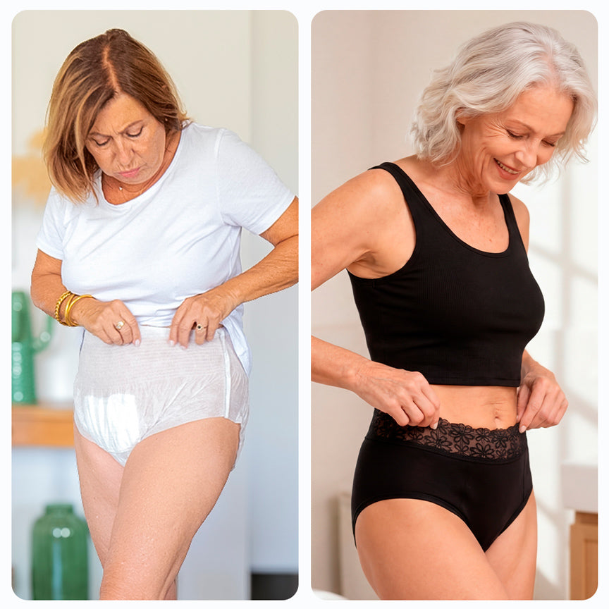 Saugfähige Inkontinenz-Unterhosen aus Spitze