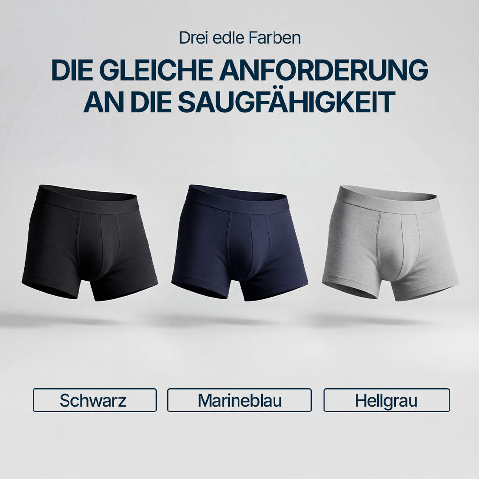 Boxershorts mit Ultra-starkem Auslaufschutz – diskreter Schnitt für den Alltag bei Blasenschwäche – Orykas