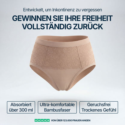 3er-Set Ultra-absorbierende beige Inkontinenz-Slips