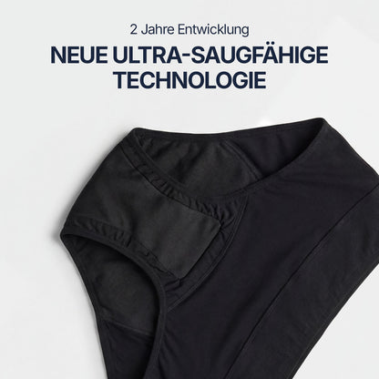 Waschbarer Inkontinenz-Slip für Damen Mit Spitzenbund