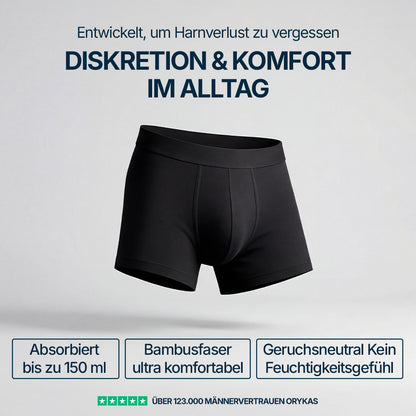 Boxershorts für leichte Urinverluste