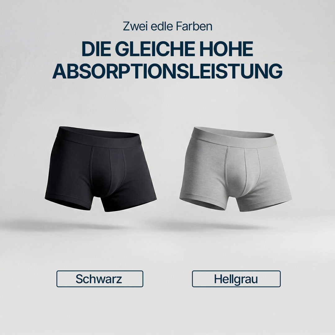 3er-Pack Boxer für Herren bei leichten Blasenverlusten – Kostensparende Alternative zu Einwegeinlagen – Orykas