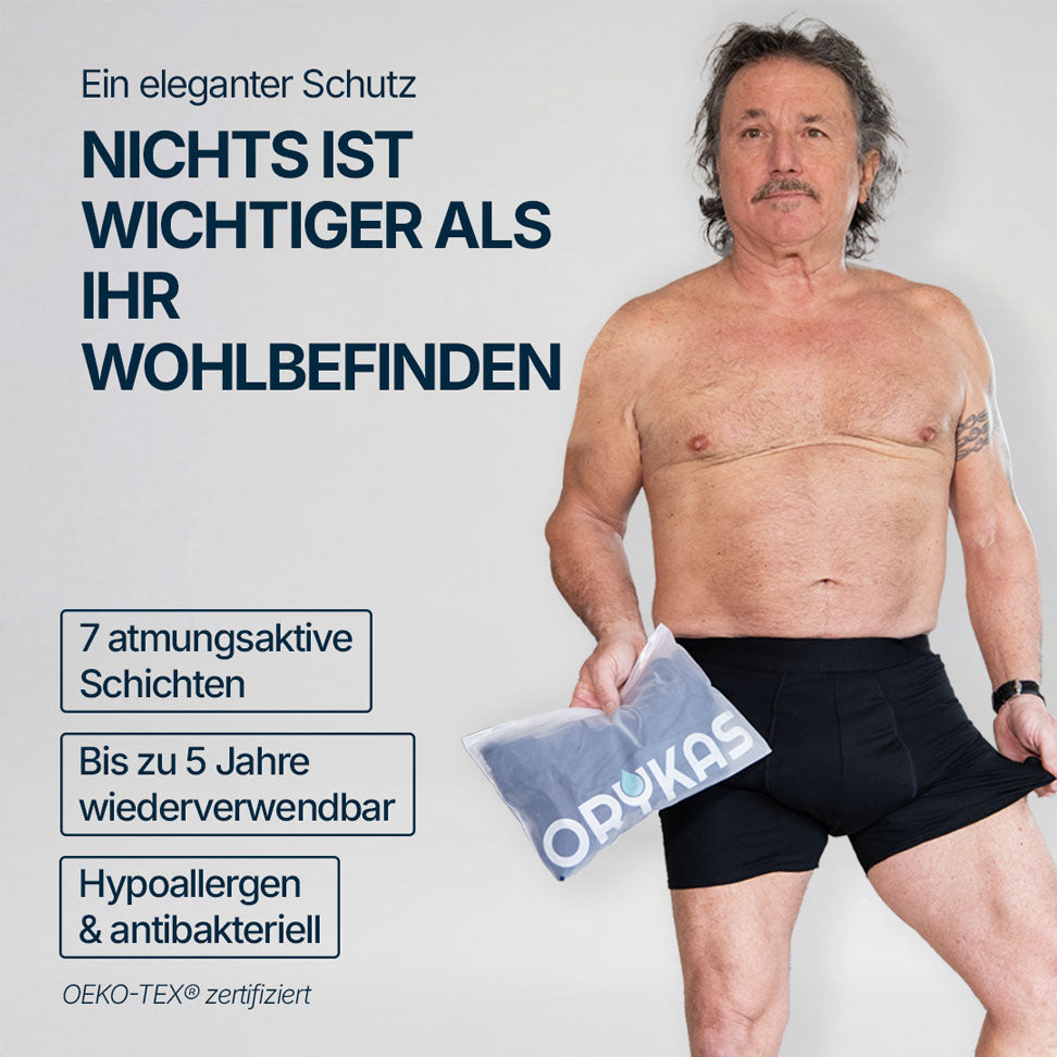 3er-Pack ultra-absorbierende Boxershorts in 3 Farben – 7-Lagen-Bambus-Technologie für Inkontinenz – Orykas Deutschland