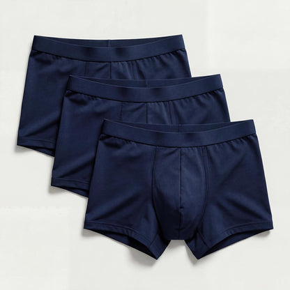 3er-Pack ultra-absorbierende marineblaue Boxershorts – waschbare Inkontinenzunterwäsche aus Bambusfaser, OEKO-TEX – Orykas