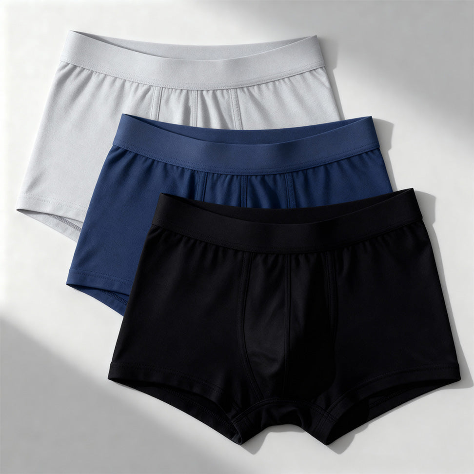 3er-Pack ultra-absorbierende Boxershorts in 3 Farben