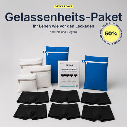 Ultra-saugfähiges Boxershorts Gelassenheits-Paket