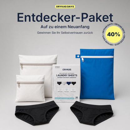 Ultra-saugfähige Slips – Entdecker-Set