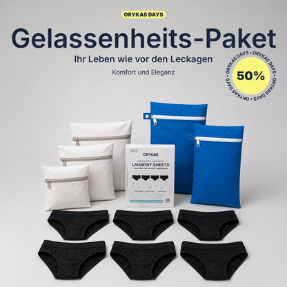 Gelassenheits-Set – Ultra-saugfähige Slips