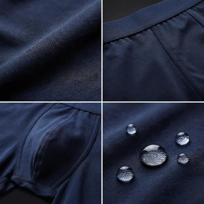 3er-Pack ultra-absorbierende marineblaue Boxershorts – 7-Lagen-Bambus-Technologie für Inkontinenz – Orykas Deutschland